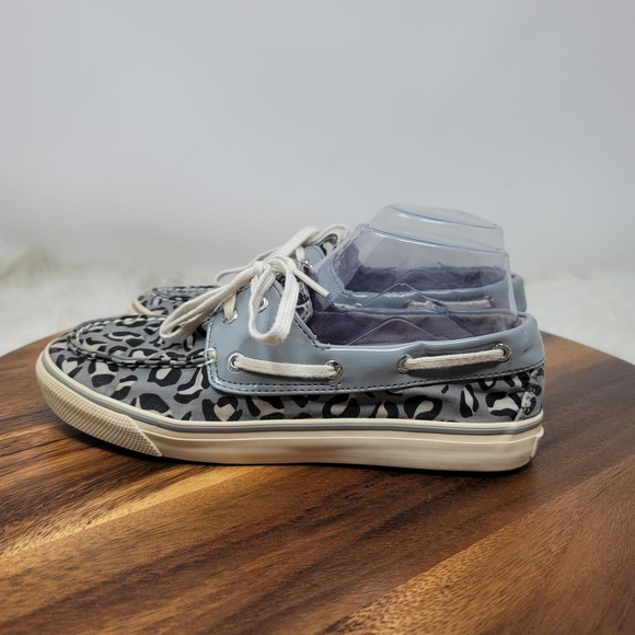 Sperry Top Sider Gray/Black Animal Style Shoes 8M - Picture 2 of 7